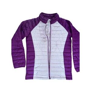 Columbia Youth Girl's Powder Lite Jacket - Lilac/Plum Purple - Size L - Large